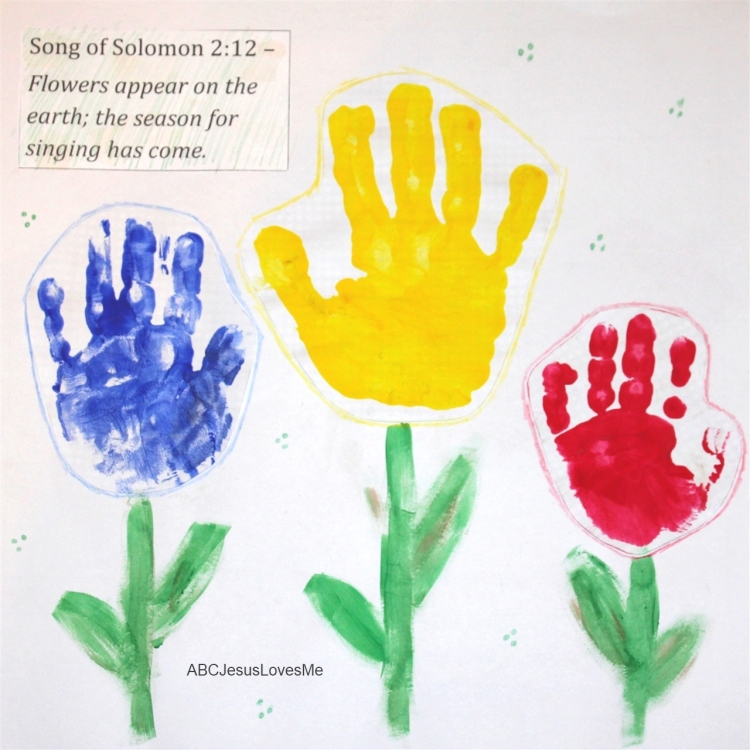 Flower Handprints